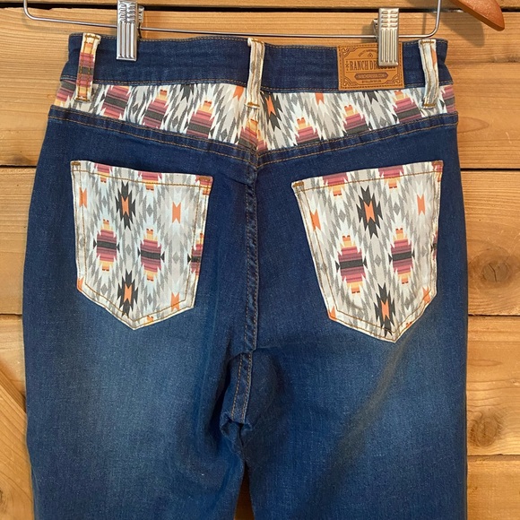 Ranch Dress’n Aztec Pockets Boot Cut Jeans - Picture 3 of 6